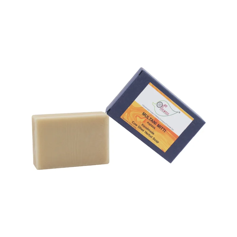 Wholesale Multani Mitti With Papaya Cow Ghee Herbal Soap Supplier - Beauty & Personal Care by M/S. Artnweaves