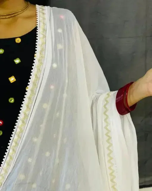 Chiffon Embroidery Dupatta for Women - Textiles & Apparel by Vinayak Textiles