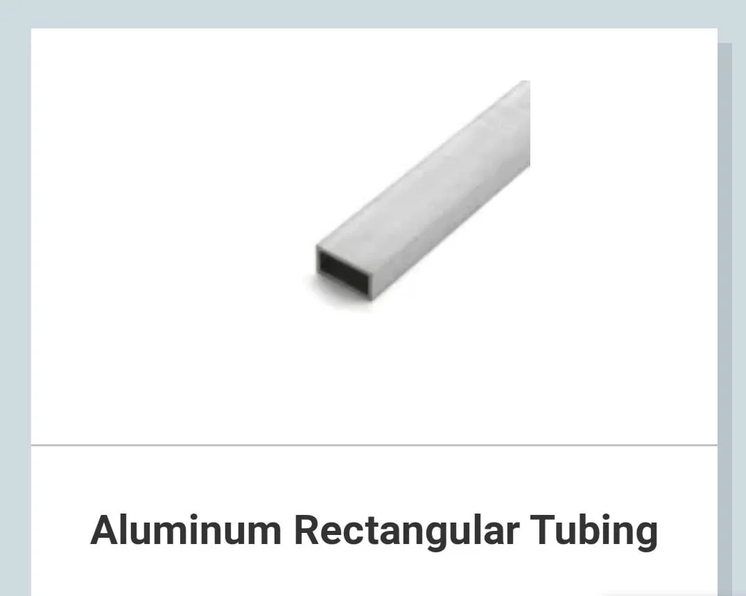 Aluminium Rectangular Tube - Metals & Alloys by Hind Corp.