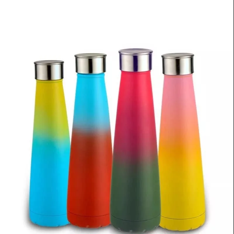 Flowers Stainless Steel Vacuum Insulated Water Bottle Flask Thermal Sports Chilly 500Ml Double Wall - Home & Kitchen by Ibni Pvt. Ltd.