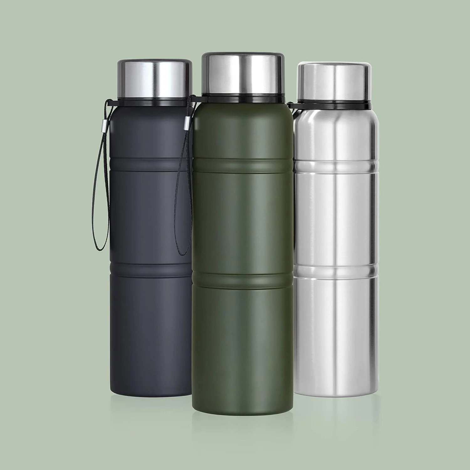Ibni 1000 Ml Stainless Steel Insulated Water Bottle, Thermosteel, Double Walled Vacuum Flask - Home & Kitchen by Ibni Pvt. Ltd.