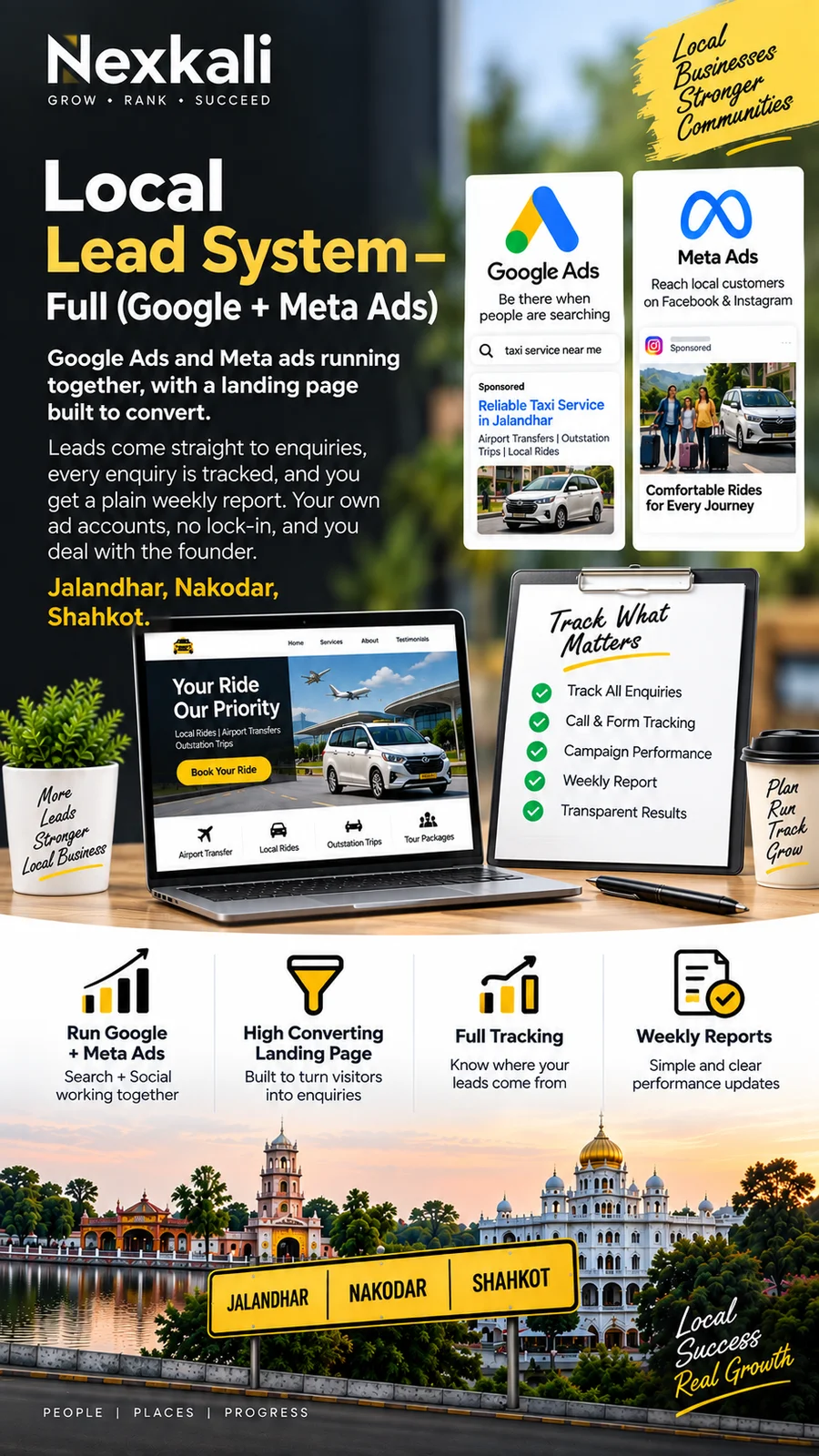 Local Lead System — Full (Google + Meta Ads) - Business & Professional Services by Nexkali