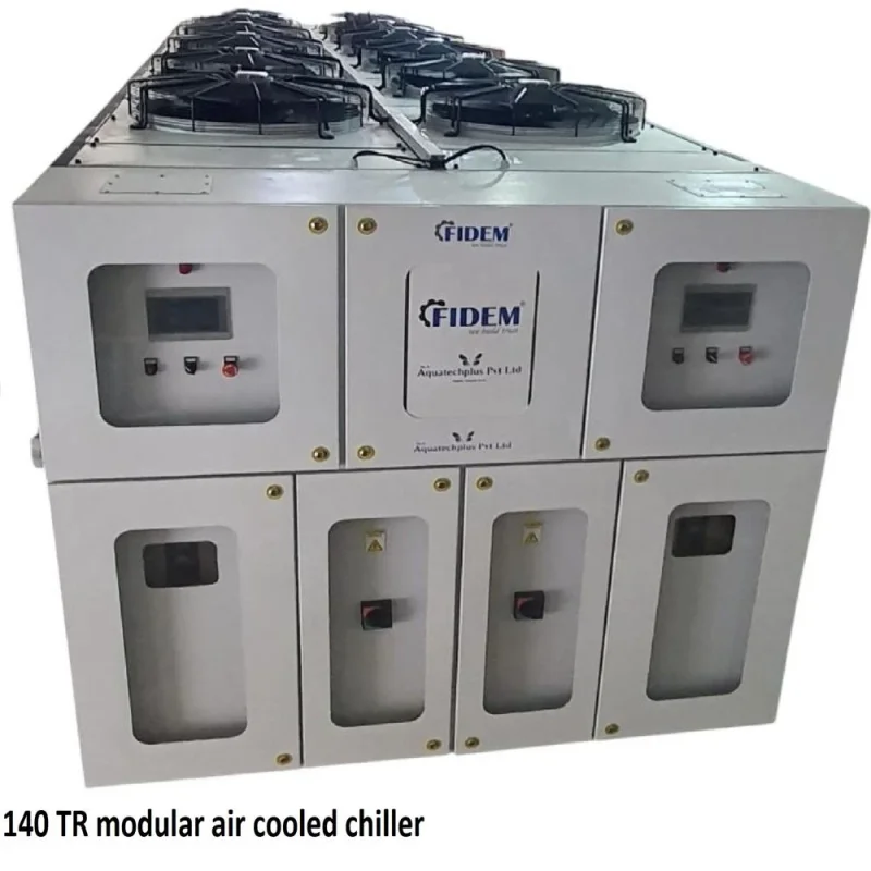 140 TR Air Cooled Screw Chiller - Machinery & Equipment by Aquatech Plus Pvt. Ltd.
