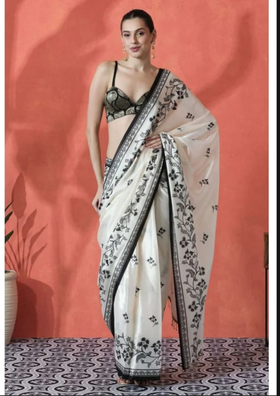 Soft Gajri Silk Saree - Textiles & Apparel by Neokriti