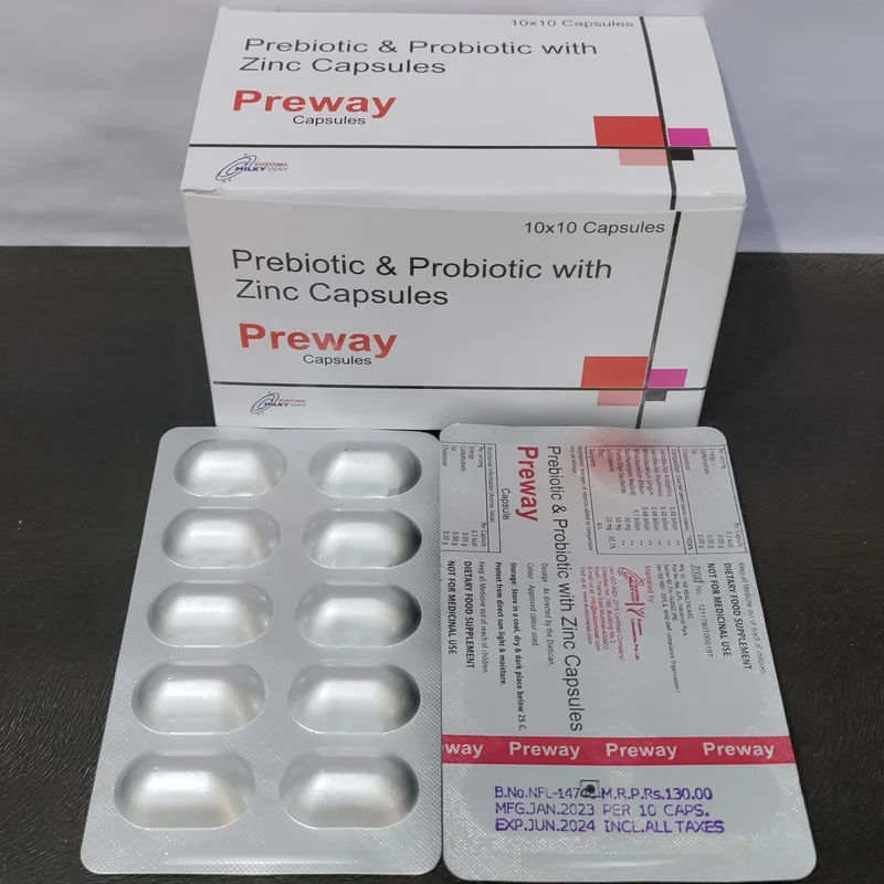 Preway Capsule (prebiotic and Probiotic With Zinc Capsule) - Healthcare & Medical by Eustoma Laboratories Pvt. Ltd.