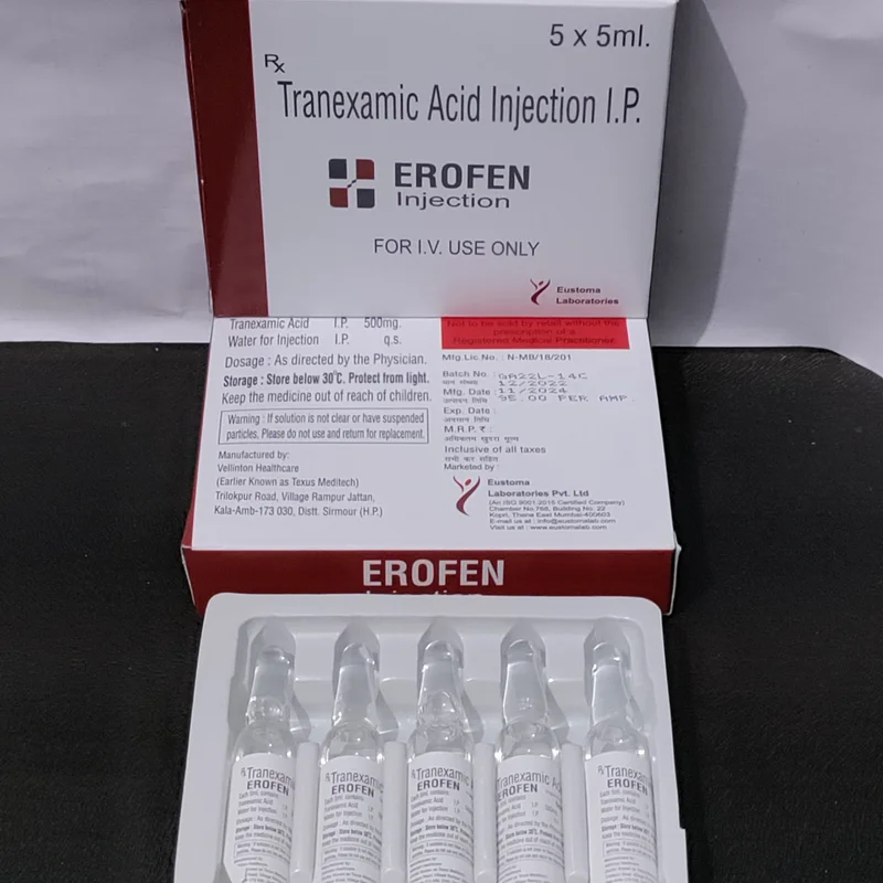 Erofen Injection (tranexamic 500mg) - Healthcare & Medical by Eustoma Laboratories Pvt. Ltd.