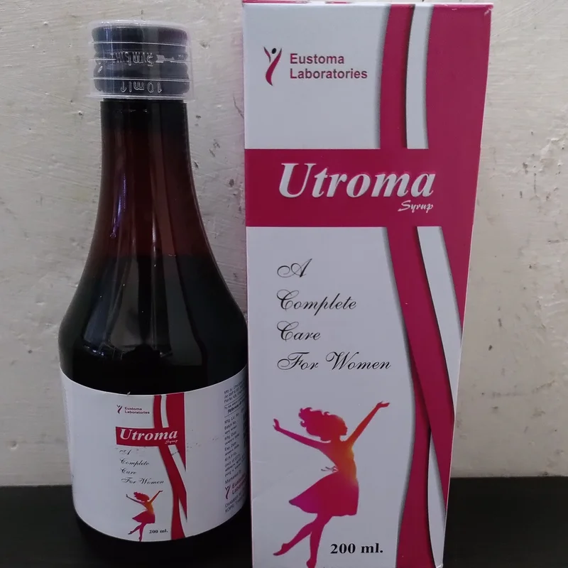 Utroma Syrup 200ML Uterine Tonic Syrup - Healthcare & Medical by Eustoma Laboratories Pvt. Ltd.