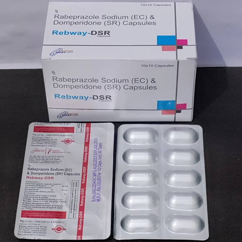 Rebway-dsr Capsule ( Rebeprazol Domperidome) - Healthcare & Medical by Eustoma Laboratories Pvt. Ltd.
