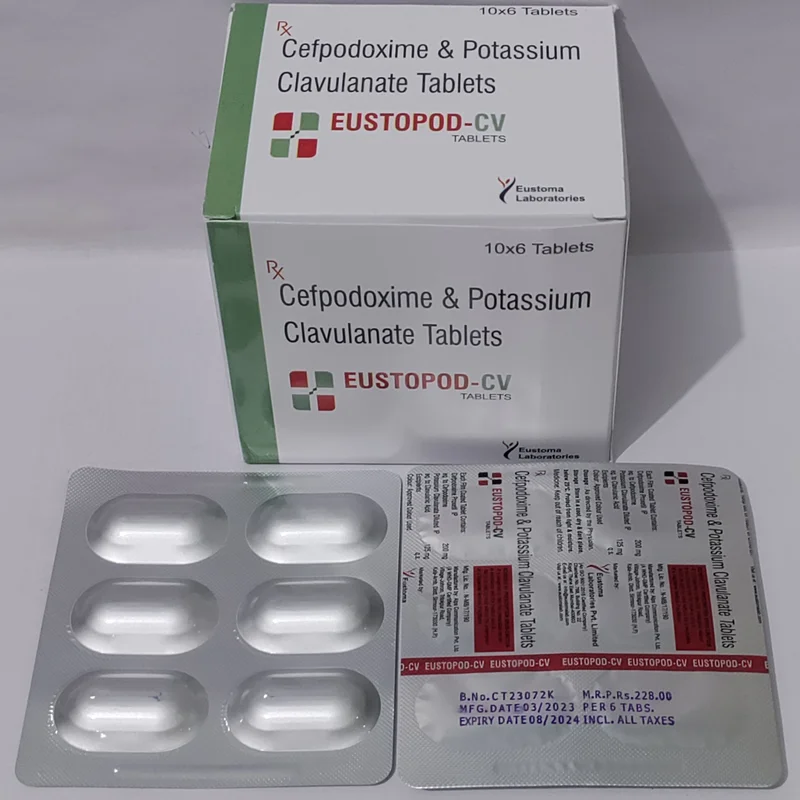 Cefpodoxime Proxetil and Clavulanic Acid Film-Coated Tablets - Healthcare & Medical by Eustoma Laboratories Pvt. Ltd.