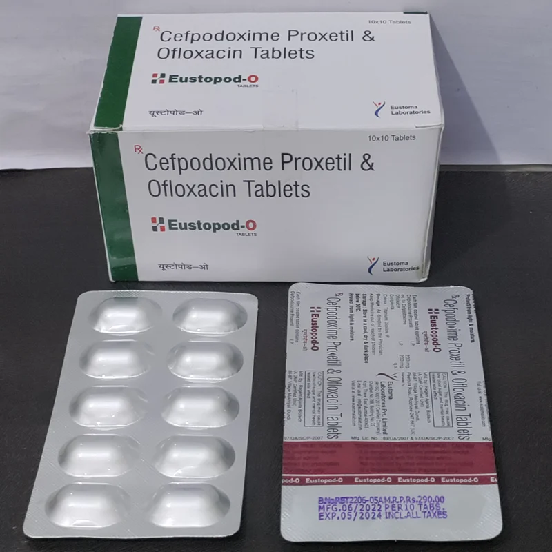 Cefpodoxime and Ofloxacin Tablet - Healthcare & Medical by Eustoma Laboratories Pvt. Ltd.