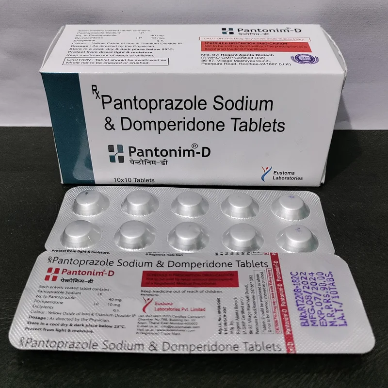 Pantaprazole and Domperidome Tablet - Healthcare & Medical by Eustoma Laboratories Pvt. Ltd.