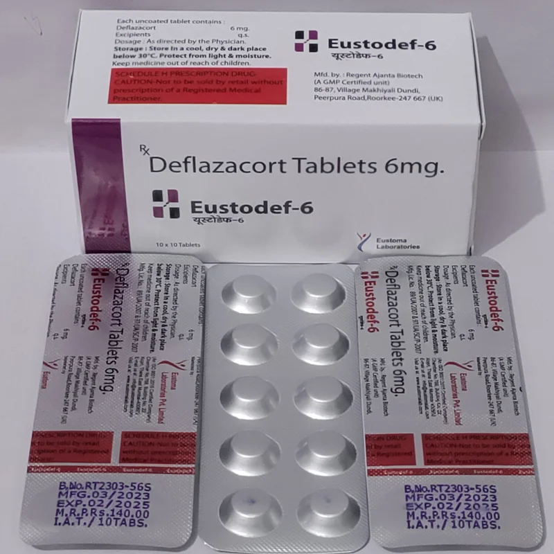 Eustodef-6 Tablet (deflazacort 6 Mg Tablet) - Healthcare & Medical by Eustoma Laboratories Pvt. Ltd.