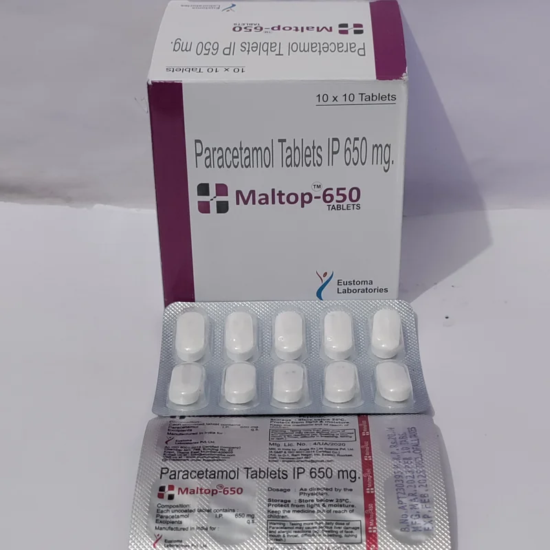 Maltop-650 Tablet ( Paracetamol 650 Tablet) - Healthcare & Medical by Eustoma Laboratories Pvt. Ltd.