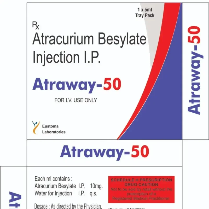 Atracurium Besylate Injection 50mg - Healthcare & Medical by Eustoma Laboratories Pvt. Ltd.