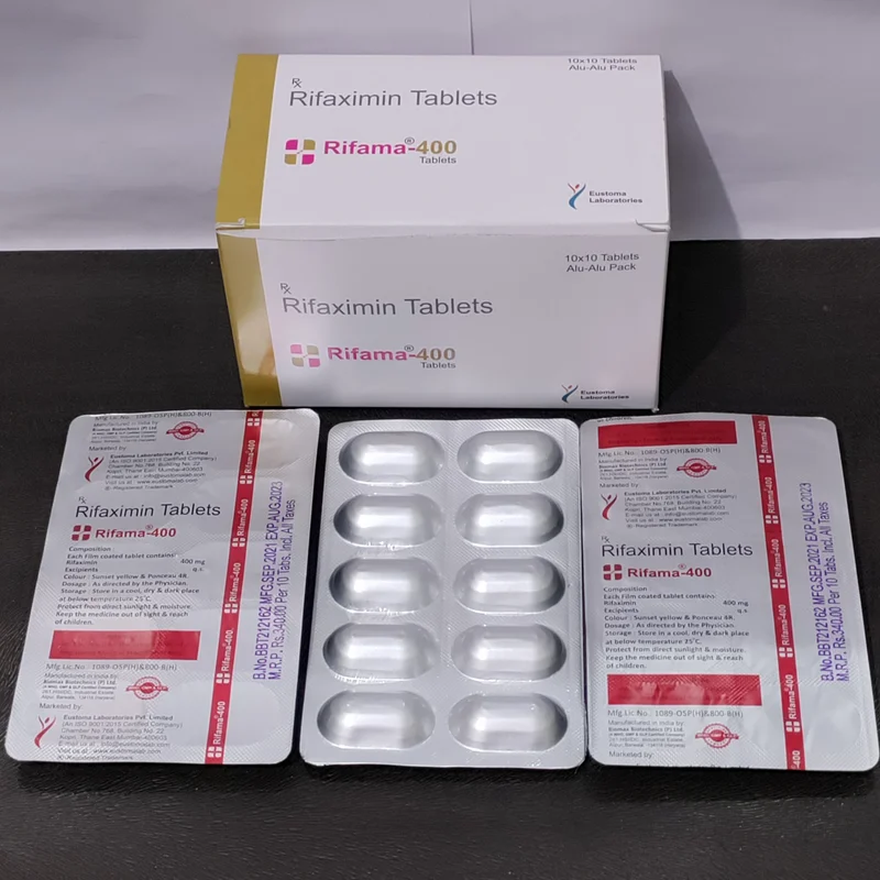 Rifama-400 Tablet ( Rifaximin 400mg ) - Healthcare & Medical by Eustoma Laboratories Pvt. Ltd.