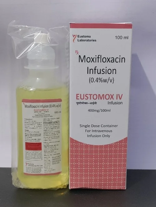 Eustomox Infusion 100ml (moxifloxacin Infusion) - Healthcare & Medical by Eustoma Laboratories Pvt. Ltd.