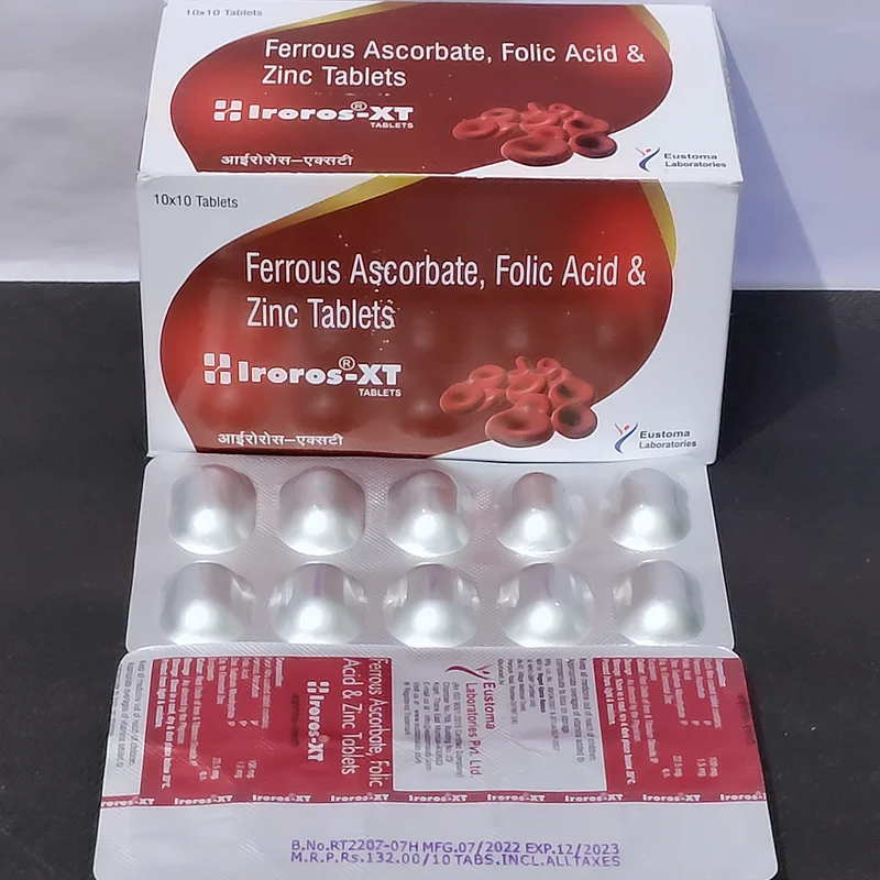 Ferrous Ascorbate and Folic Acid and Zinc Tablets - Healthcare & Medical by Eustoma Laboratories Pvt. Ltd.