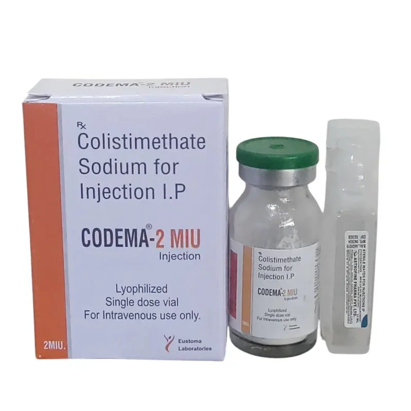 Colistimethate Sodium 2 MIU Lyophilized Powder for Injection - Healthcare & Medical by Eustoma Laboratories Pvt. Ltd.