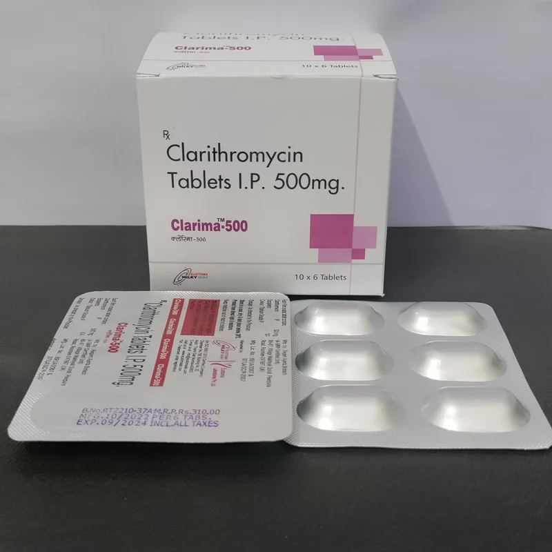 Clarithromycin 500mg Film-Coated Tablets - Healthcare & Medical by Eustoma Laboratories Pvt. Ltd.