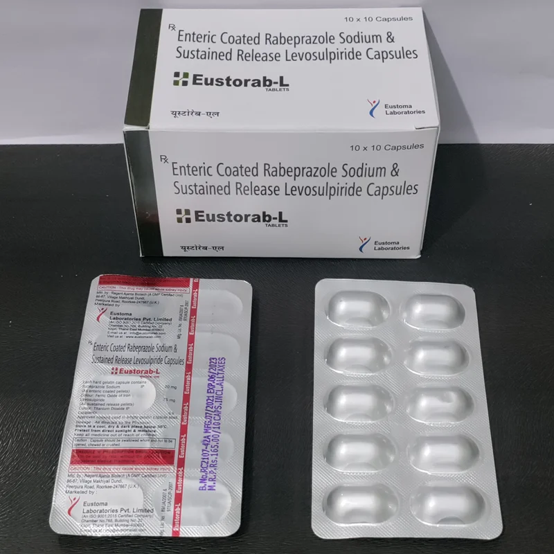 Rabeprazole Sodium Levosulpiride Sustained Release Tablets - Healthcare & Medical by Eustoma Laboratories Pvt. Ltd.