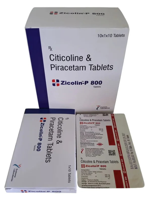 Citicoline and Piracetam Tablet - Healthcare & Medical by Eustoma Laboratories Pvt. Ltd.