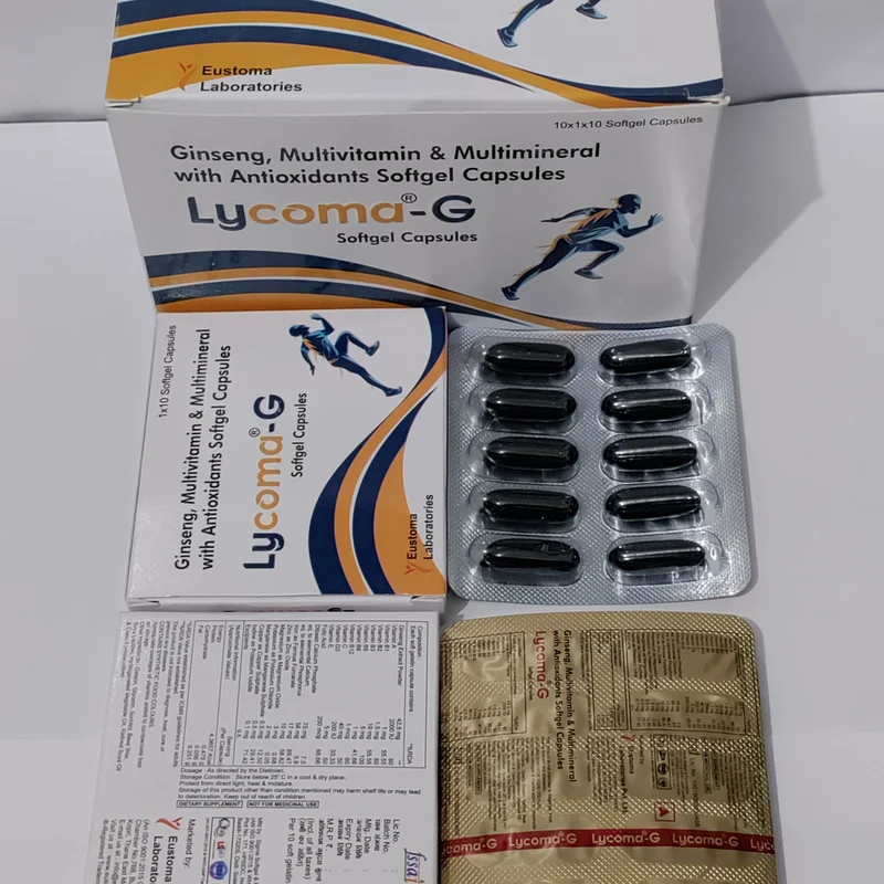 Lycoma-G Softgel Capsules (Ginseng Multivitamin) - Healthcare & Medical by Eustoma Laboratories Pvt. Ltd.