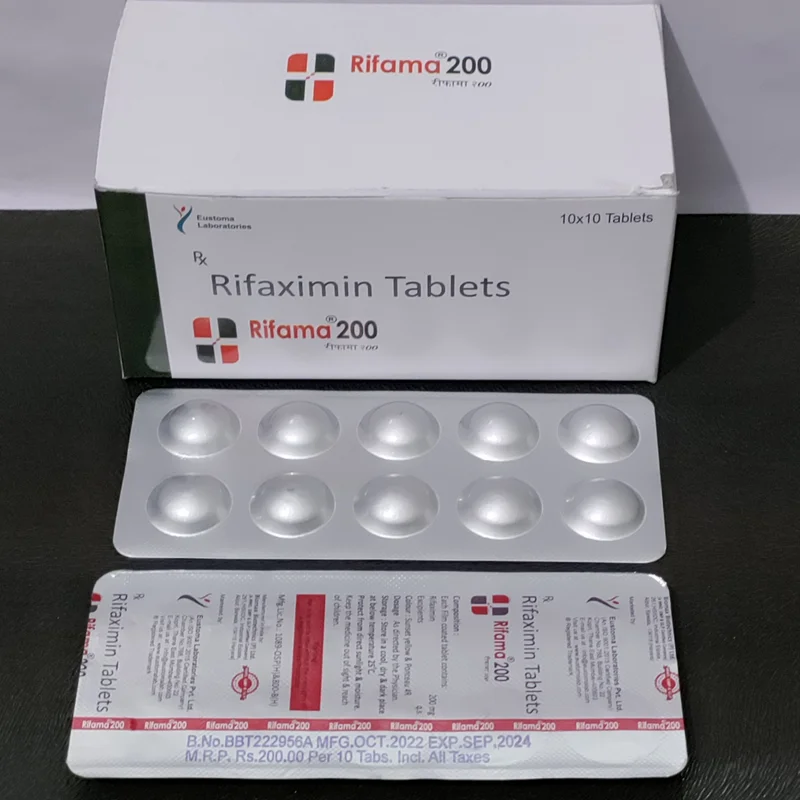 Rifama-200 Tablet (rifaximin 200mg ) - Healthcare & Medical by Eustoma Laboratories Pvt. Ltd.