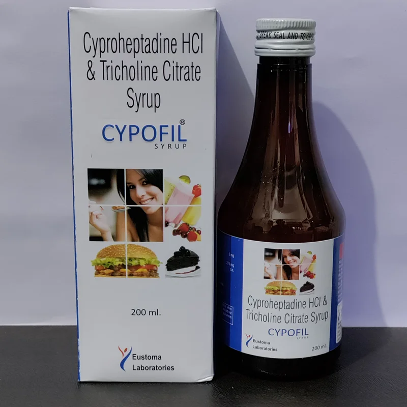 Cyproheptadine Hcl Tricholine Citrate Syrup - Healthcare & Medical by Eustoma Laboratories Pvt. Ltd.