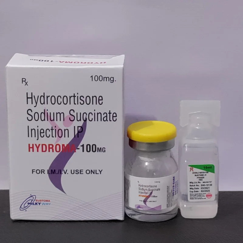 Hydrocortisone Sodium Succinate 100mg Injection - Healthcare & Medical by Eustoma Laboratories Pvt. Ltd.