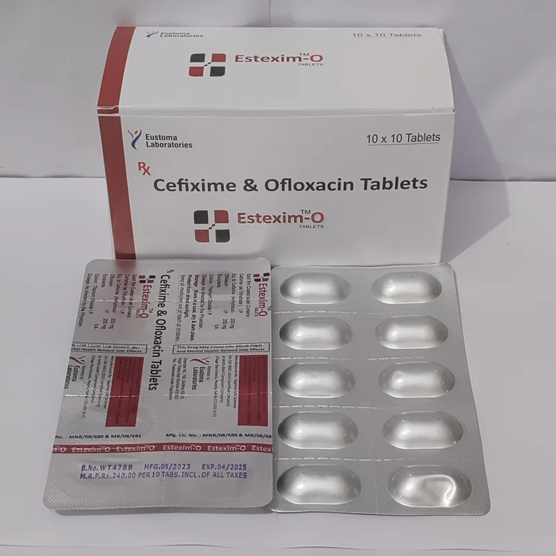 Cefixime Ofloxacin Tablets Bulk - Healthcare & Medical by Eustoma Laboratories Pvt. Ltd.