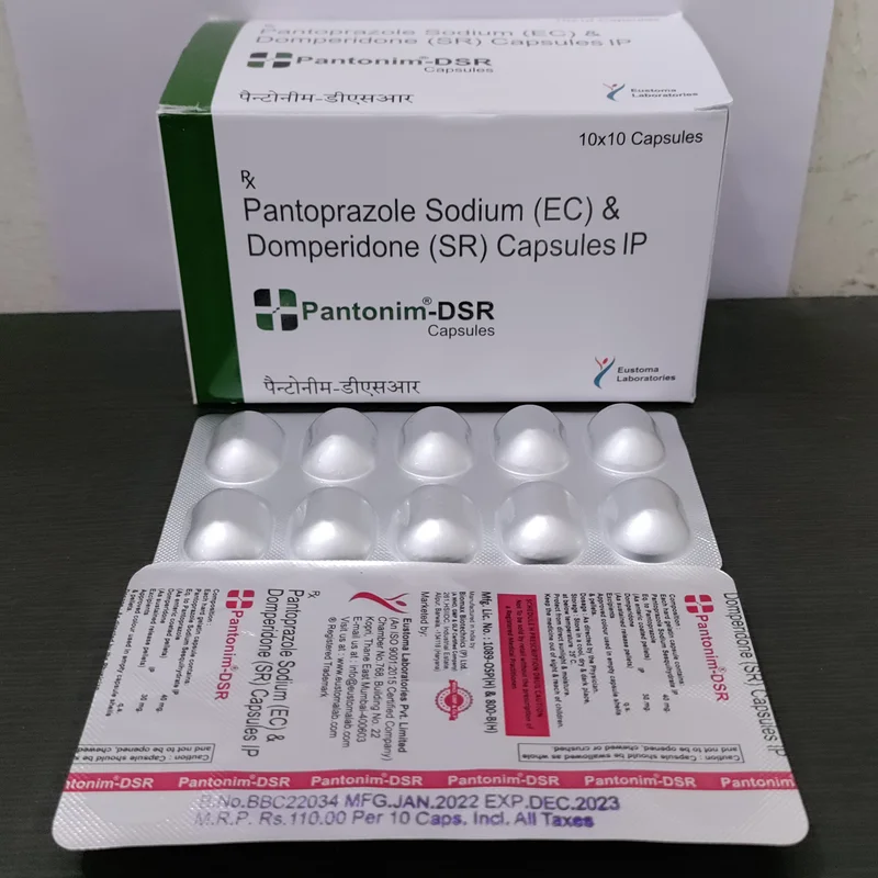 Pantoprazole 40mg Domperidome 30mg SR Capsules - Healthcare & Medical by Eustoma Laboratories Pvt. Ltd.
