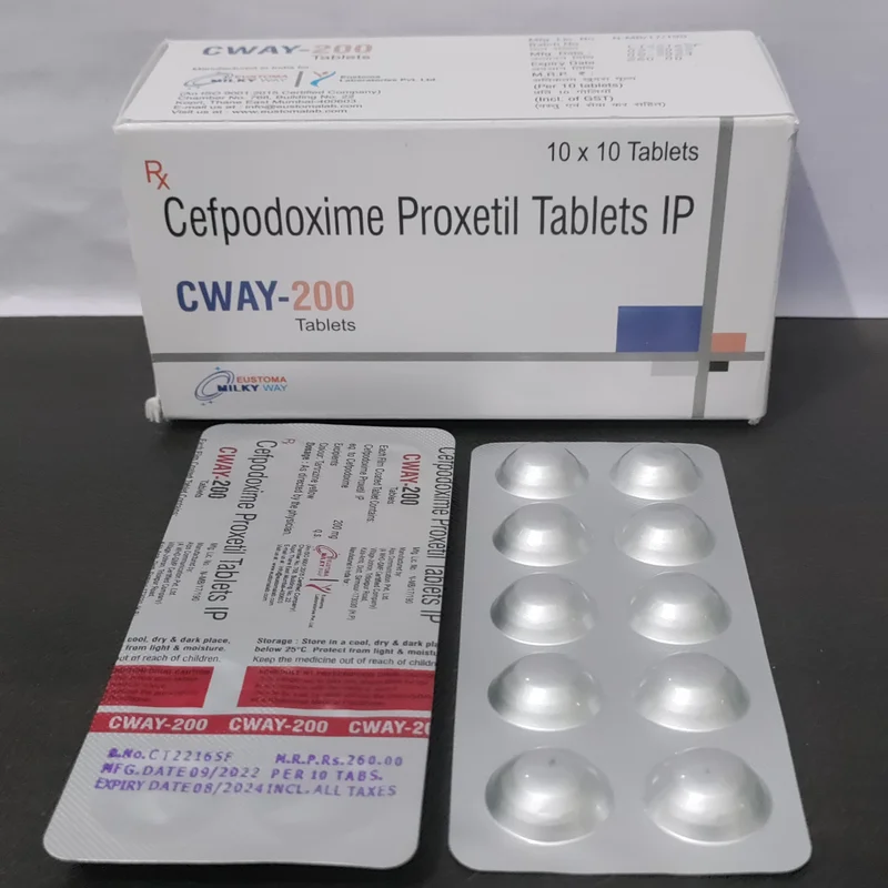 Cway-200 Tablet ( Cefpodoxime 200mg Tablet ) - Healthcare & Medical by Eustoma Laboratories Pvt. Ltd.
