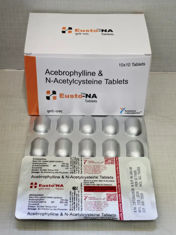 N Acetylcysteine and Acebrophylline Tablets - Healthcare & Medical by Eustoma Laboratories Pvt. Ltd.
