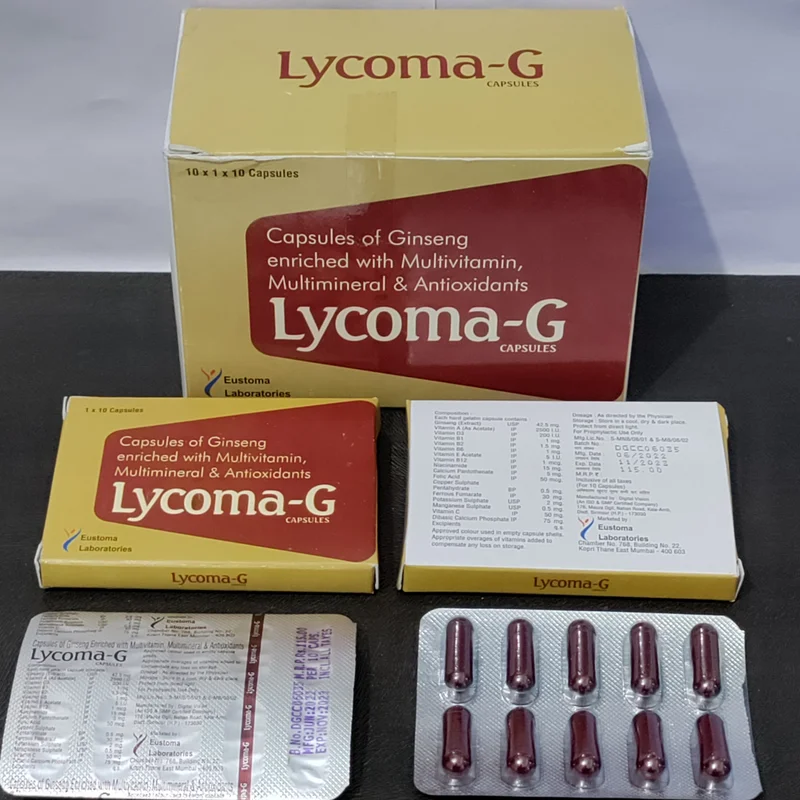 Lycoma-g Multivitamin Multimineral Ginseng Capsules - Healthcare & Medical by Eustoma Laboratories Pvt. Ltd.