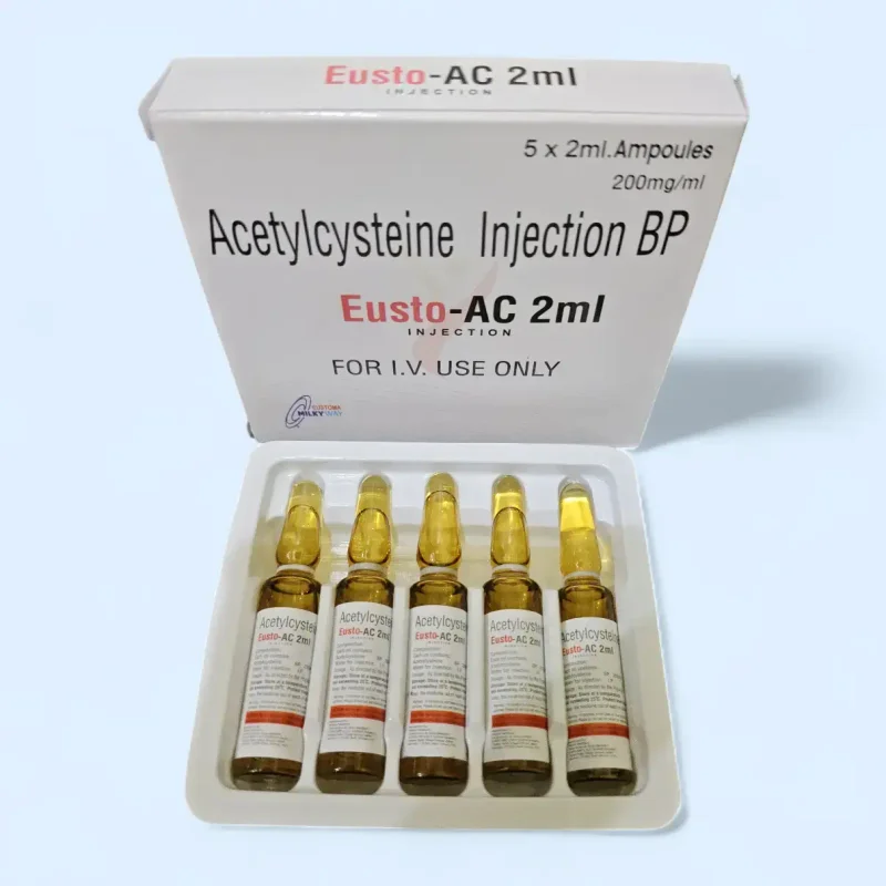 Acetylcysteine 2ml Ampoule Injection - Healthcare & Medical by Eustoma Laboratories Pvt. Ltd.