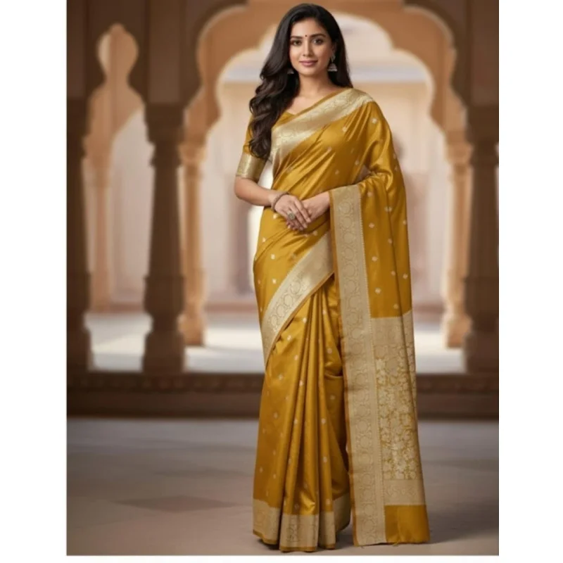 Katan Silk Banarasi Art Saree - Textiles & Apparel by Toufeeque Ahmad