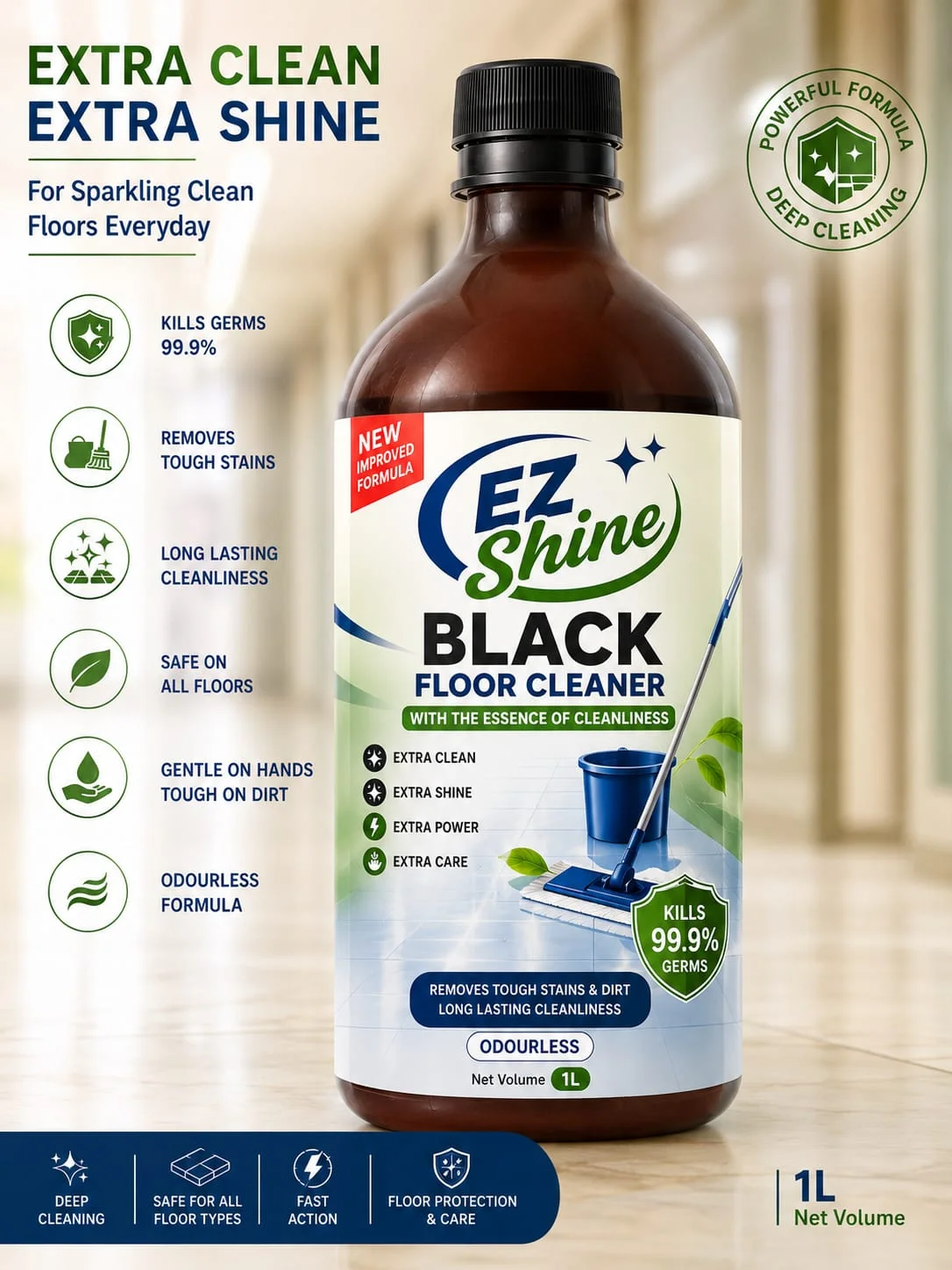 Black Disinfectant Floor Cleaner - Chemicals & Raw Materials by Bhat Shawl Collection