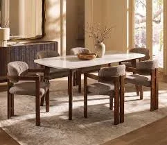 Six Seater Dining Table - Furniture & Interiors by Wood Classy