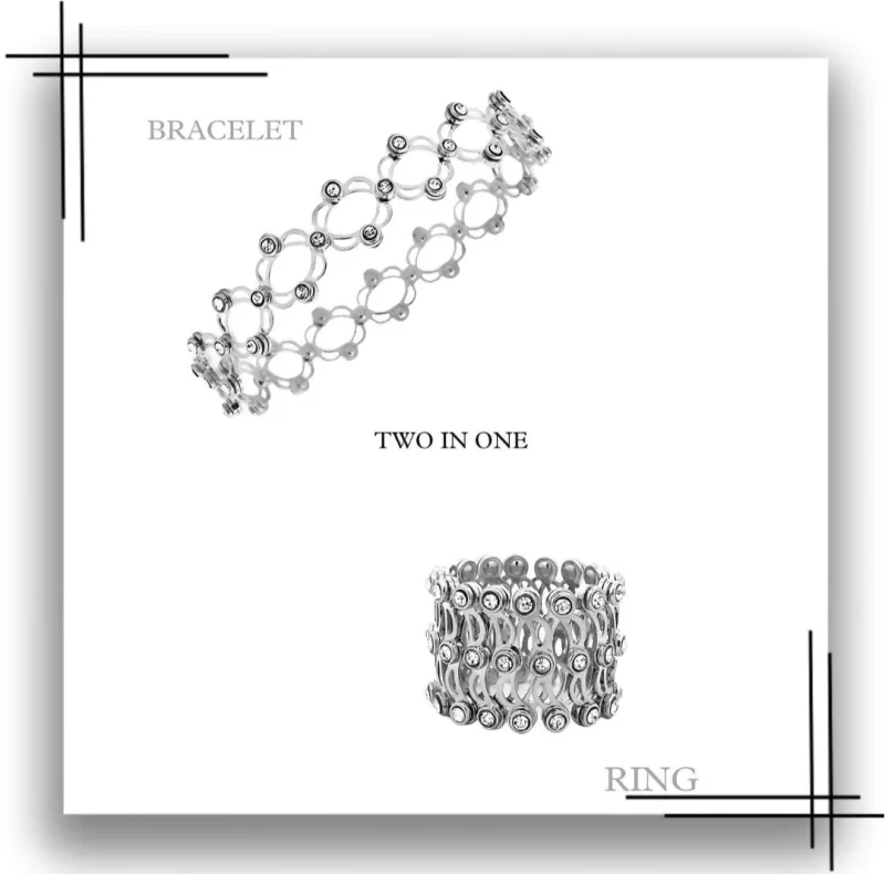 Wholesale 925 Sterling Silver Ring Cum Bangle - Gems & Jewelry by Gurukripa Jewels