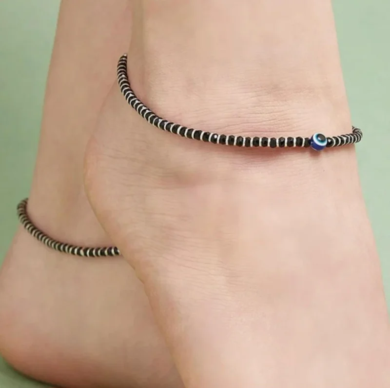 925 Nazariya Anklet - Gems & Jewelry by Gurukripa Jewels
