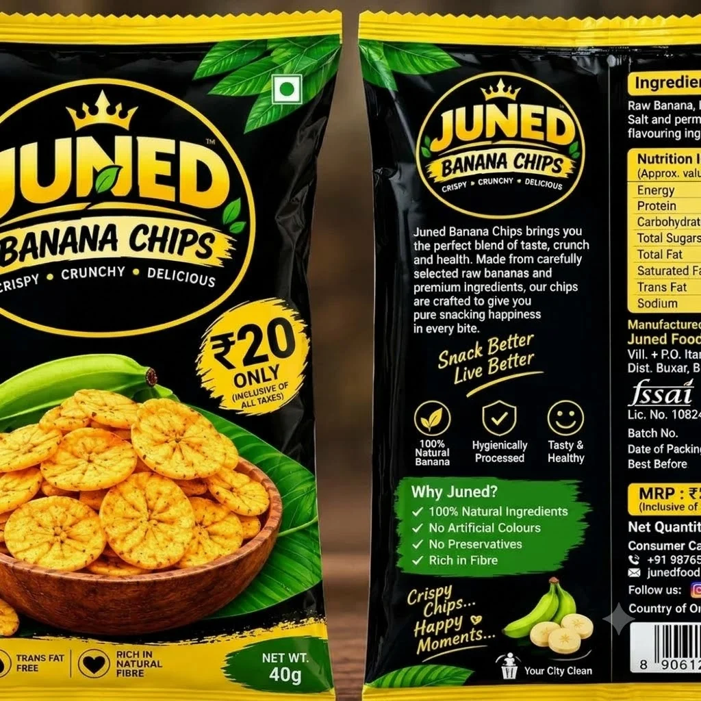 Salted Banana Chips - Food & Agriculture by Md Junaid Raini
