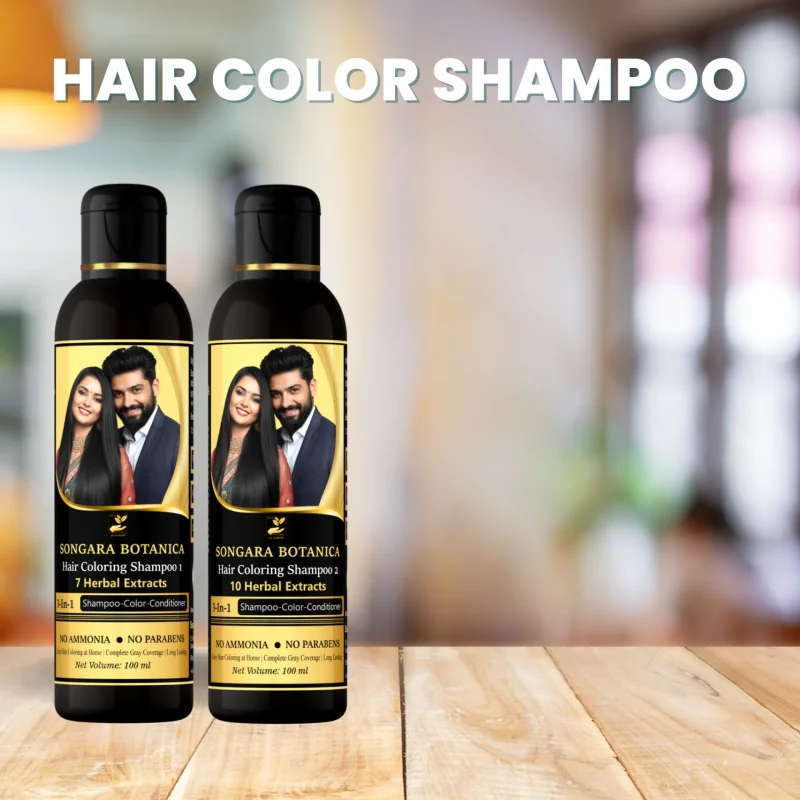 Instant Natural Black Hair Coloring Shampoo - Beauty & Personal Care by Songara All Ayurvedic Pvt. Ltd.
