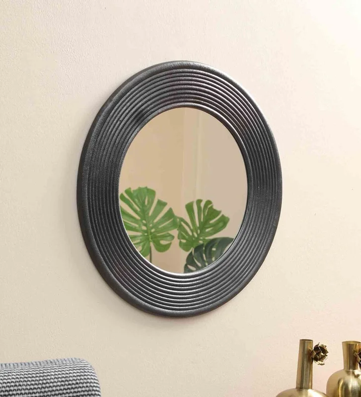 Black Epl Aluminium Luxury Wall Mirror by Cocovey - Home & Kitchen by Orobe
