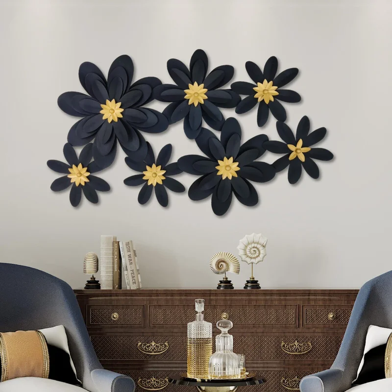 Cocovey Black Gold Fusion Metal Wall Decor – Handcrafted Luxury Wall Art - Home & Kitchen by Orobe
