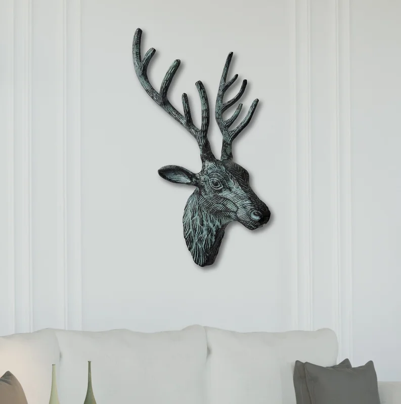 Cocovey Homes Antique Green Decorative Wall Head – a Unique Blend of Artistry & Elegance - Home & Kitchen by Orobe