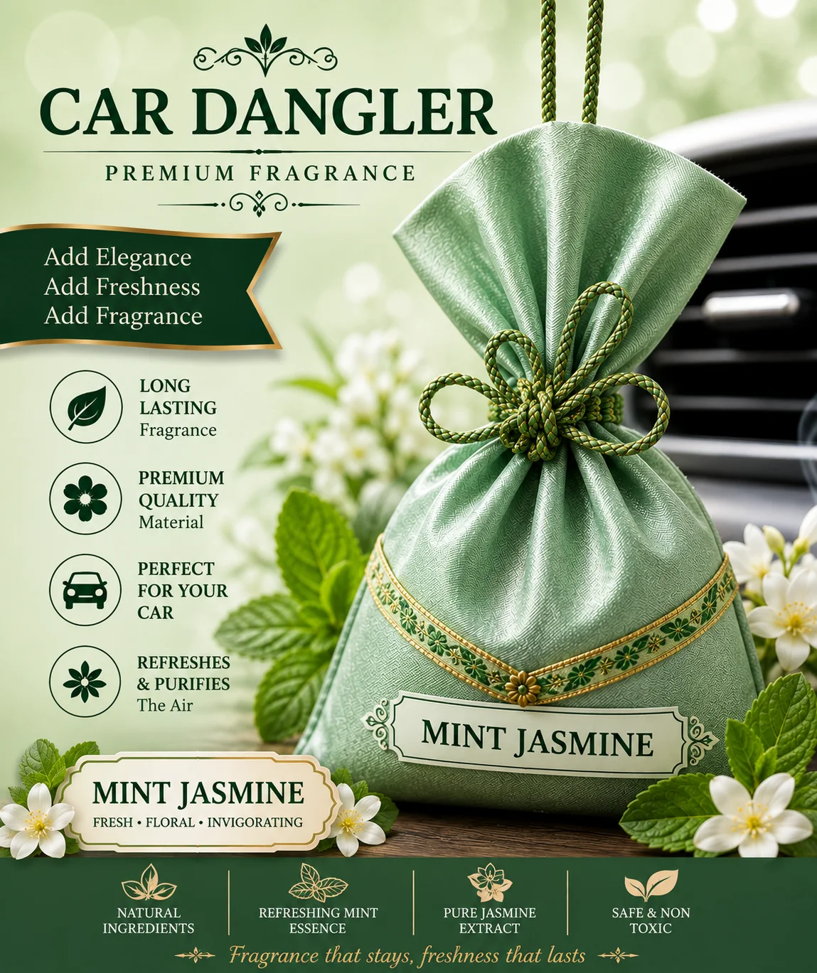 Mint Jasmine - Automotive & Transport by Brigis Herbal Products