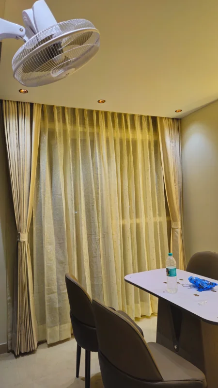 Beige Curtain Fabric Roll - Furniture & Interiors by Kushal Home Decor
