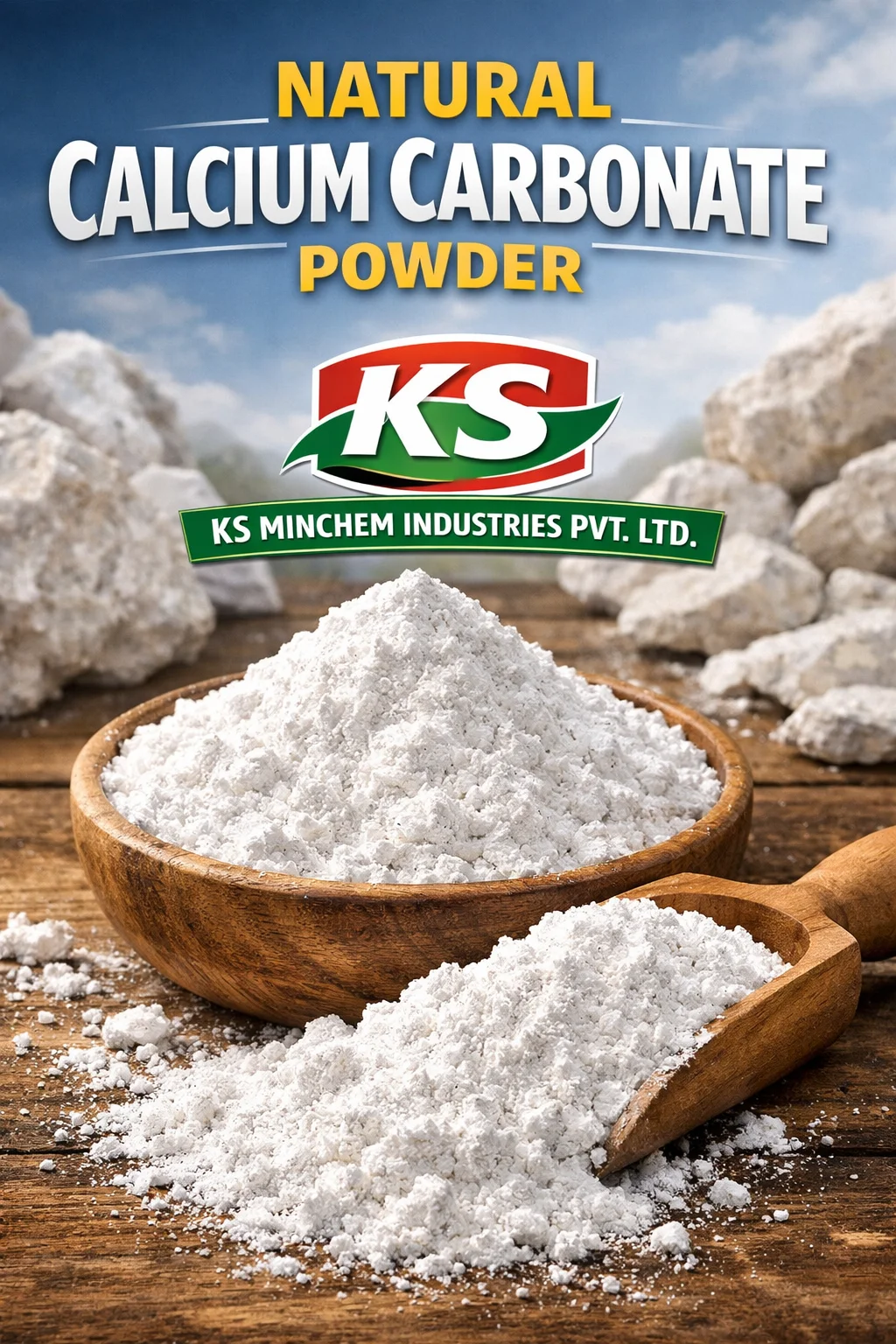 Industrial Grade Calcium Carbonate Powder - Chemicals & Raw Materials by K.S Minchem Industries Pvt. Ltd.