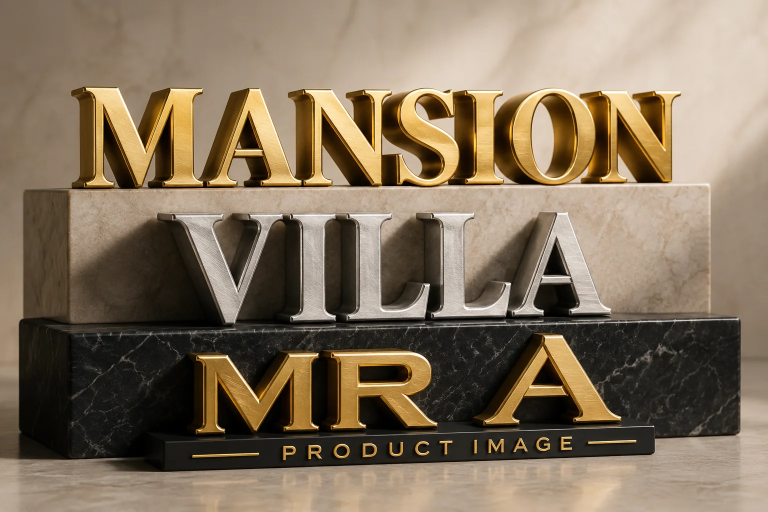 3D SS Steel Letters for Name Plates for Private and Commercial Buildings - Metals & Alloys by Led Sign Points