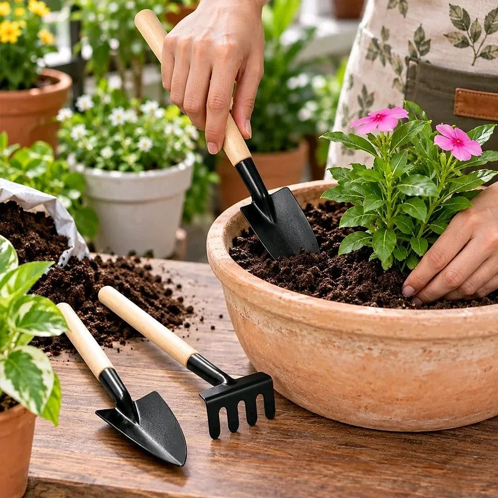 Carbon Steel Garden Hand Tool Set (3 Pc) - Home & Kitchen by BJ Industries and Marketing